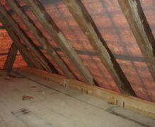 Loft prior to fitting roof tiles