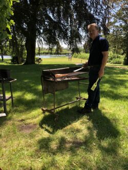 Nikolaus von der Lühe as grill master at Midsummer Remise 2019