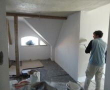 Finally the painters at work – Now the progress seems faster