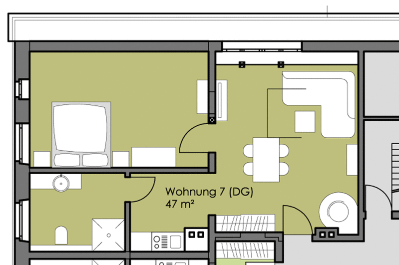 Ground plan Apartment Siebenschläfer